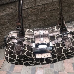 Vintage y2k guess bag giraffe print